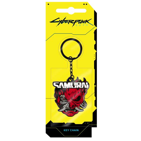 Kulcstartó Cyberpunk 2077 Samurai Logo Metal (Good Loot)