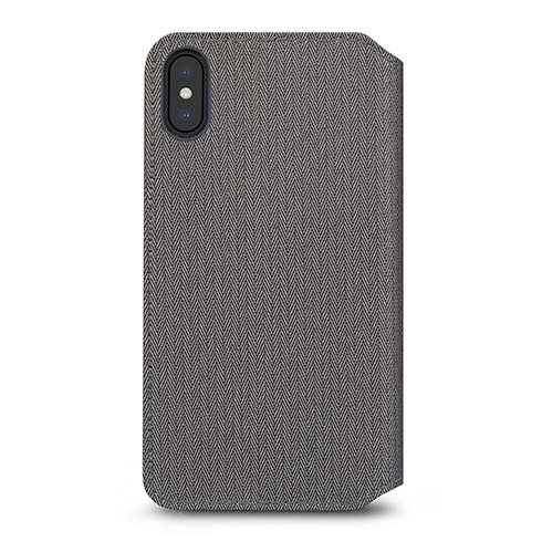 Moshi Tok Overture for iPhone XS Max, herringbone gray