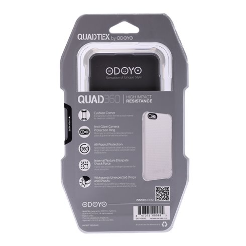 Odoyo tok Quad360 for iPhone 6 Plus/ 6s Plus, crystal clear