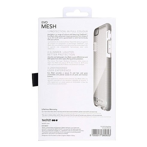 Tech21 Evo Mesh Case iPhone 6/6s Plus, clear/grey