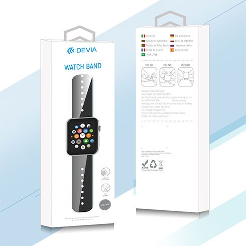 Športový náhradný remienok Devia Deluxe Series pre Apple Watch 44mm, zlatý