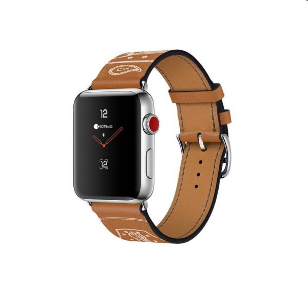 Bőr óraszíj COTEetCI Fashion Apple Watch 42/44/45mm, barna