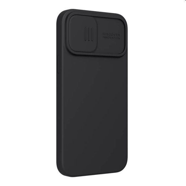 Nillkin CamShield Silky Magnetic szilikon hátlapi tok for iPhone 13 Pro Max, fekete