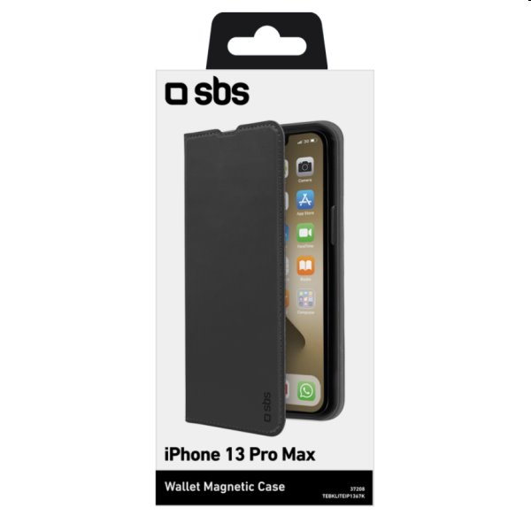 Tok SBS Book Wallet Lite  iPhone 13 Pro Max, fekete