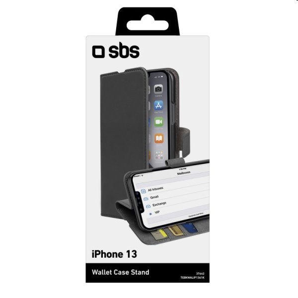 SBS Tok Book Wallet for iPhone 13, black