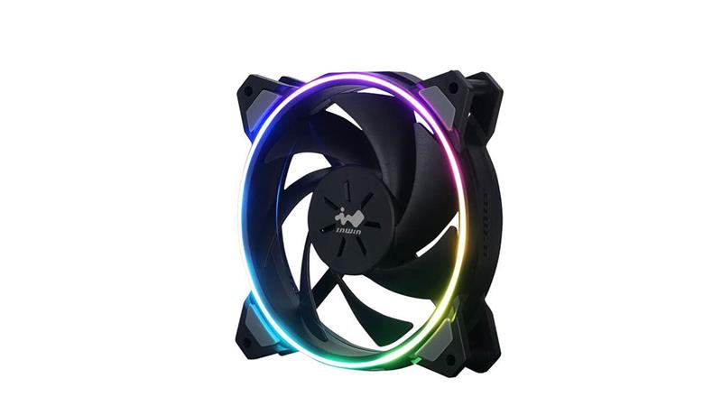 InWin Case fan Sirius Loop ASL120, 120mm, ARGB, Black (Triple pack+ ARGB Controler)