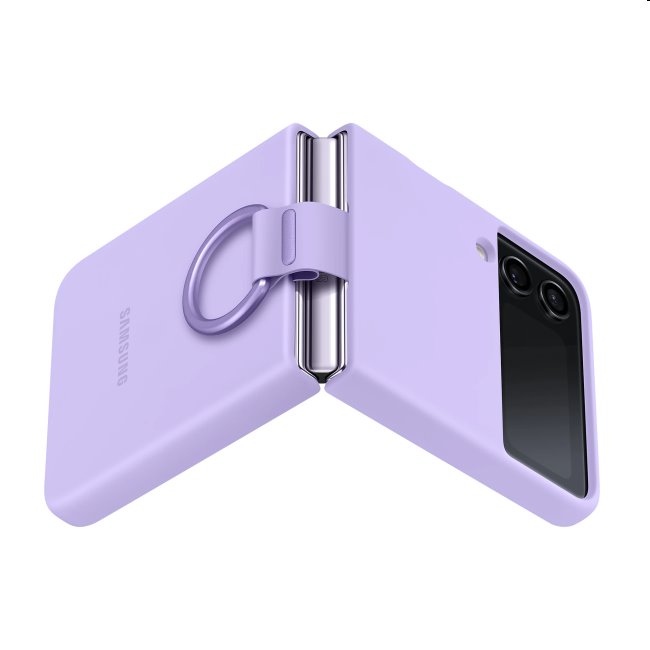 Tok Silicone Cover ujjtartóval for Samsung Galaxy Z Flip4, lavender