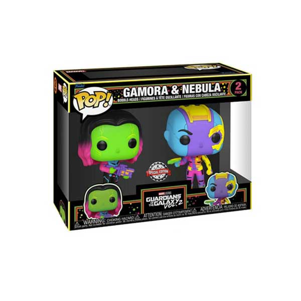 POP! 2 Pack Gamora & Nebula (Marvel) Special Kiadás (Blacklight)