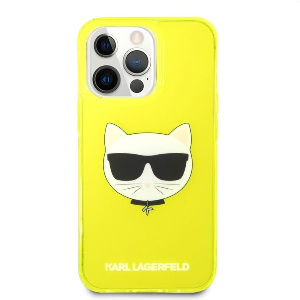 Tok Karl Lagerfeld TPU Choupette Head for Apple iPhone 13 Pro, sárga