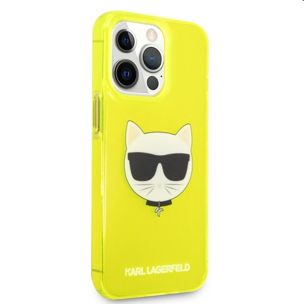 Tok Karl Lagerfeld TPU Choupette Head for Apple iPhone 13 Pro, sárga