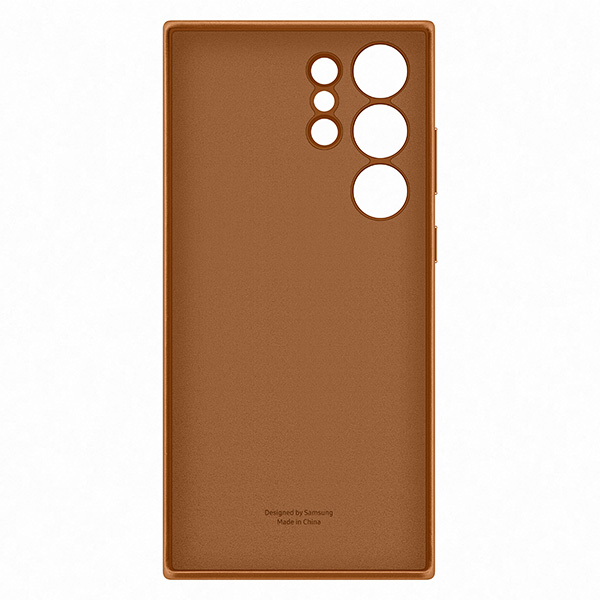 Tok Leather Cover for Samsung S23 Ultra, camel