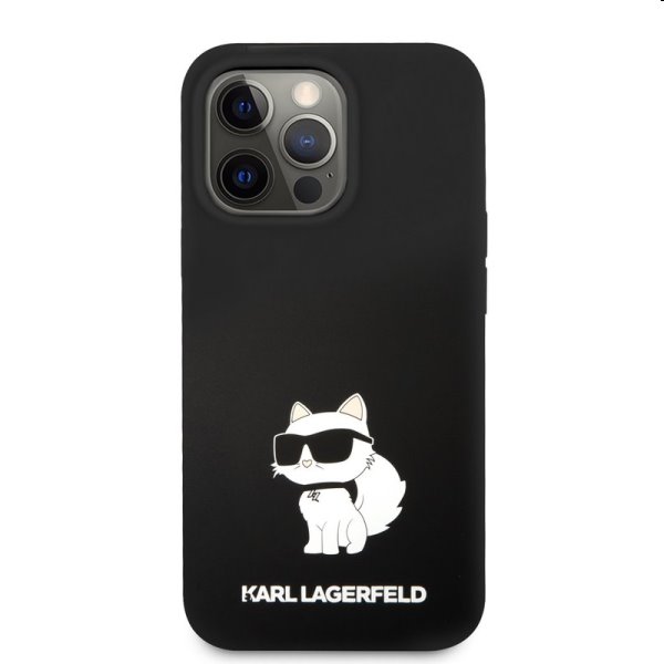 Hátlapi tok Karl Lagerfeld Liquid Silicone Choupette NFT for Apple iPhone 13 Pro Max, fekete