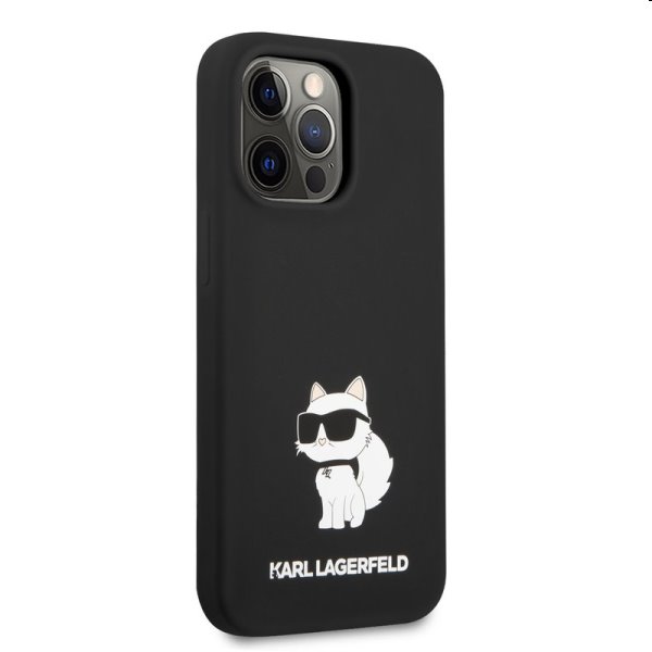 Hátlapi tok Karl Lagerfeld Liquid Silicone Choupette NFT for Apple iPhone 13 Pro Max, fekete