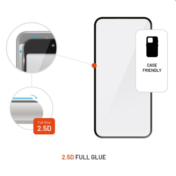 FIXED Armor prémium edzett védőüveg for Apple iPhone 14 Pro Max, fekete