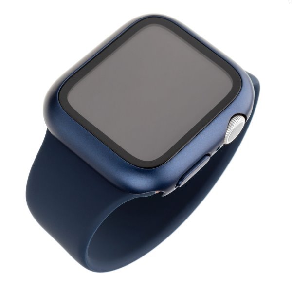 FIXED Pure+ védőtok temperált üveggel for Apple Watch 40mm, kék