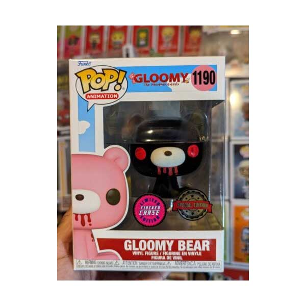 POP! Gloomy Bear (Gloomy the Naughty Grizzly) Special Kiadás Flocked CHASE figura