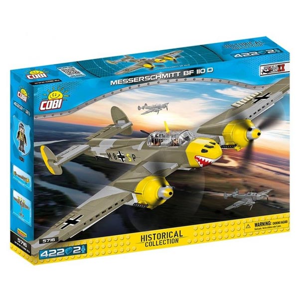 Cobi World War II Messerschmitt BF 110 B repülőgép