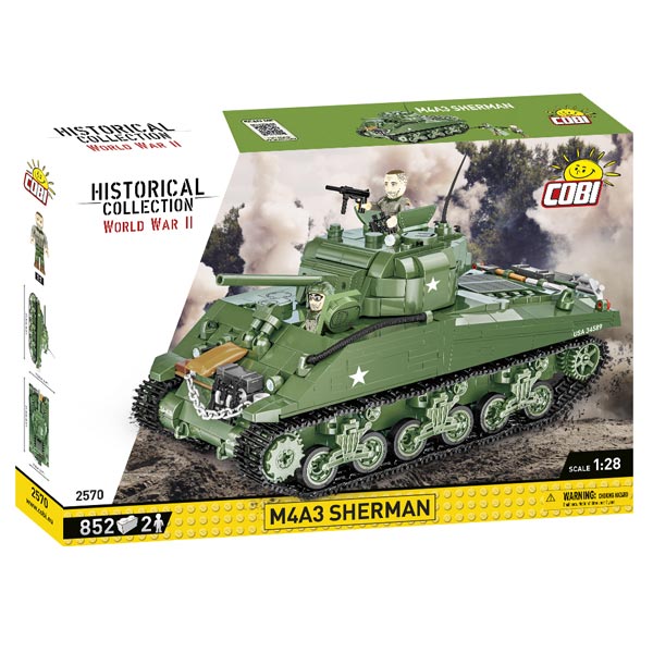 Cobi World War II M4A3 Sherman tank