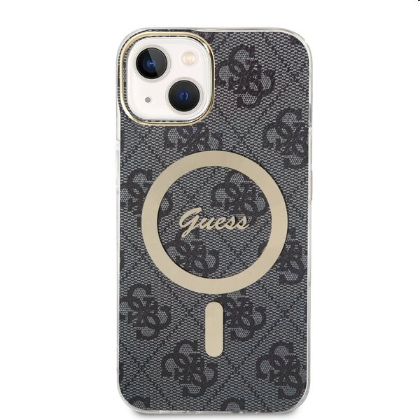 Guess 4G IML MagSafe tok Apple iPhone 14 számára, fekete