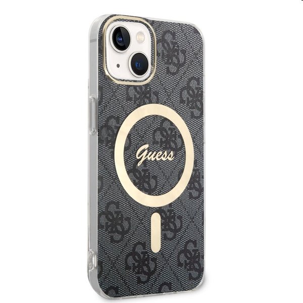 Guess 4G IML MagSafe tok Apple iPhone 14 számára, fekete