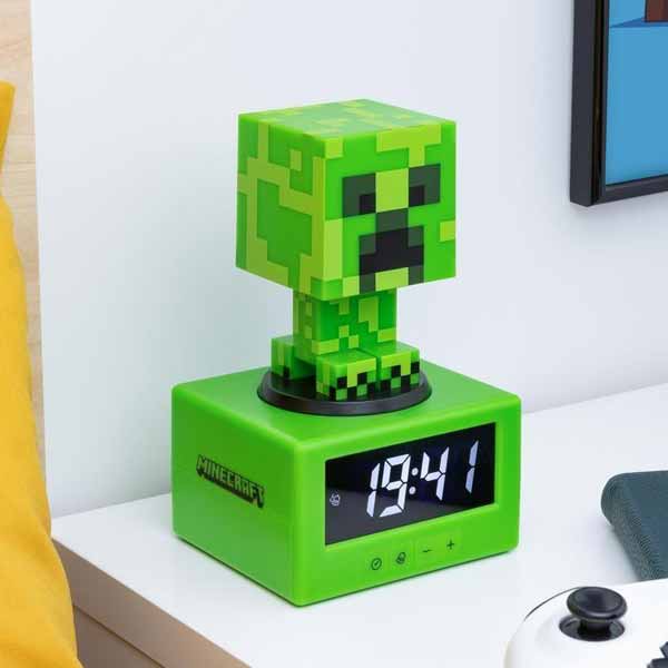 Lámpa Creeper Icon Alarm Clock (Minecraft)