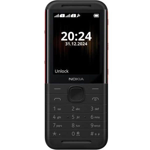 Nokia 5310 DS 2024, červeno-čierna