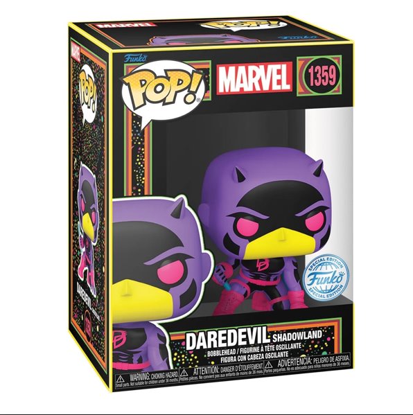 POP! Daredevil Shadowland Black Light (Marvel) Special Edition