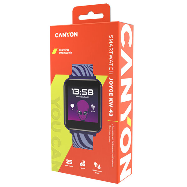 Canyon KW-43, Joyce, smart hodinky pre deti, modré