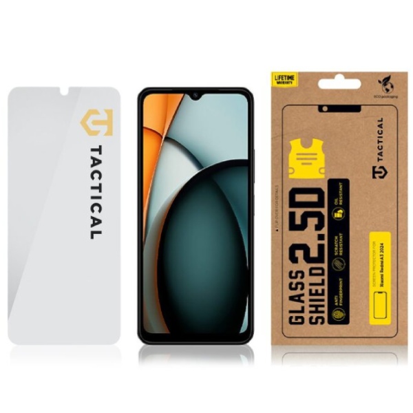 Tactical Glass Shield 2.5D sklo pre Xiaomi Redmi A3 2024, Clear