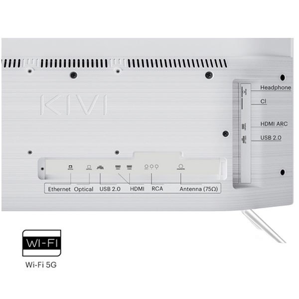 KIVI TV 24H760QW, 24" (61 cm), HD LED TV,  AndroidTV, biely