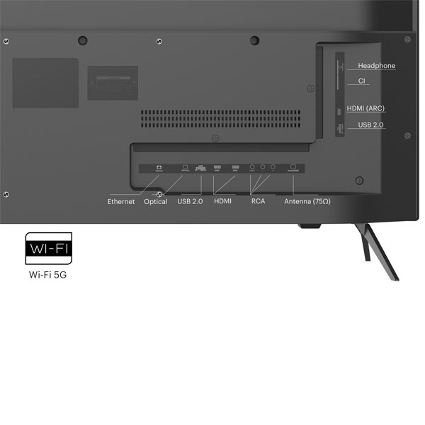 KIVI TV 40F760QB, 40" (100 cm), HD LED TV, AndroidTV, fekete