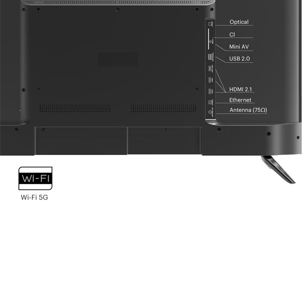 KIVI TV 43U730QB, 43" (108 cm), HD LED TV, AndroidTV, čierny