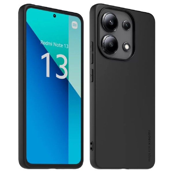 Made for Xiaomi TPU tok Xiaomi Redmi Note 13 4G számára, fekete