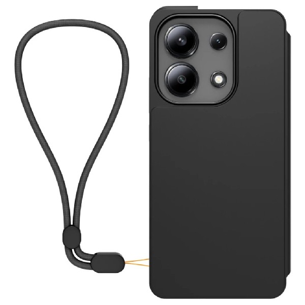 Made for Xiaomi TPU tok Xiaomi Redmi Note 13 4G számára zsinórral, fekete