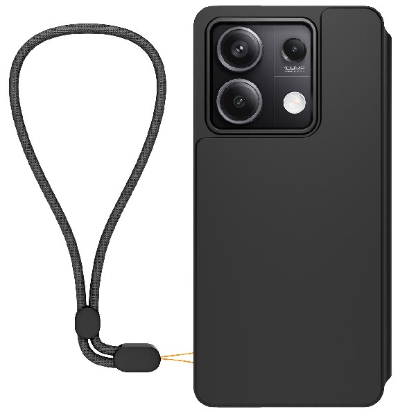 Made for Xiaomi TPU tok Xiaomi Redmi Note 13 számára zsinórral, fekete