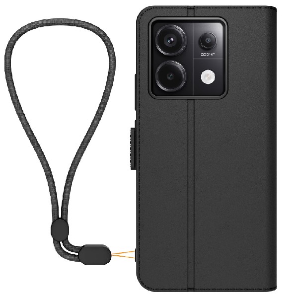 Made for Xiaomi TPU tok Xiaomi Redmi Note 13 számára zsinórral, fekete