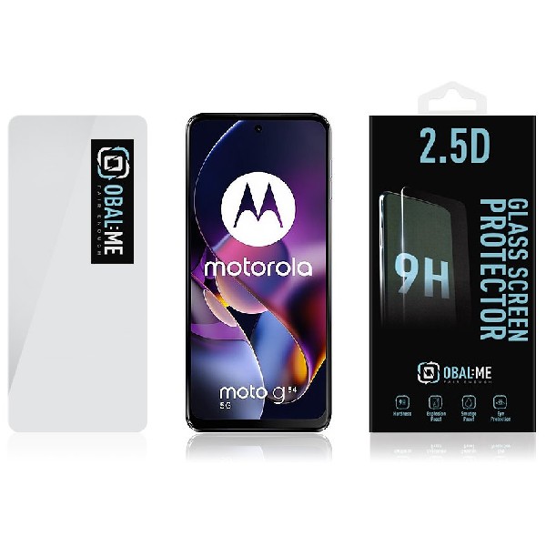 OBAL:ME 2.5D Edzett védőüveg Motorola G54 5G/Power Edition számára