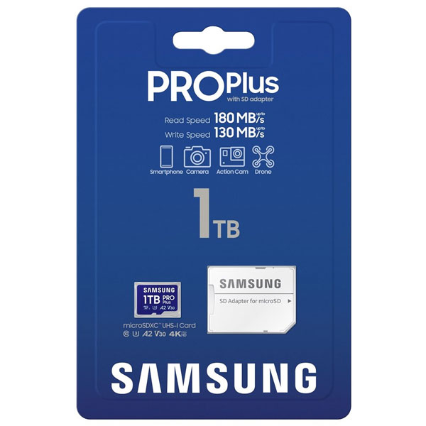 Samsung PRO Plus 1024 GB microSDXC, SD adapter