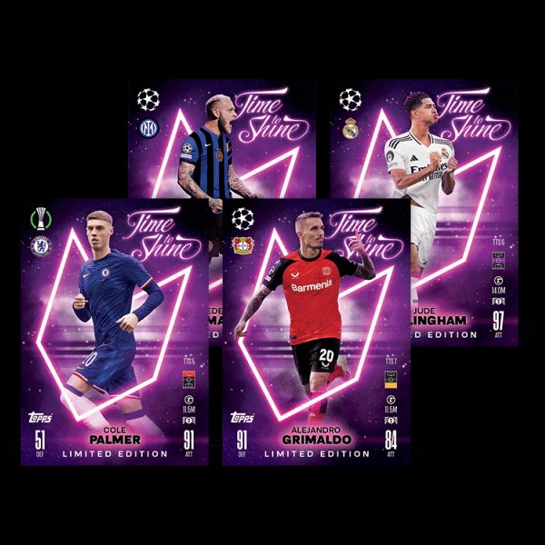 Futbalové karty Topps Match Attax TCG 2024/25 UCC Mega Tin 2 fialová