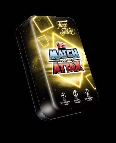 Focikártyák Topps Match Attax TCG 2024/25 UCC Mega Tin 4 sárga