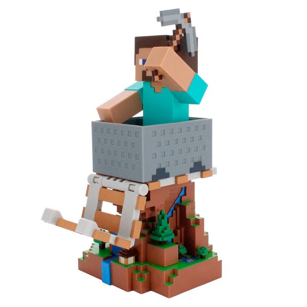 Cable Guy Steve clamping bracket (Minecraft)