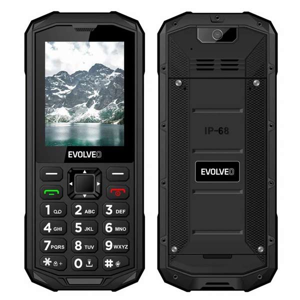 Evolveo StrongPhone X5, vízálló, ellenálló Dual Sim telefon, fekete-ezüst