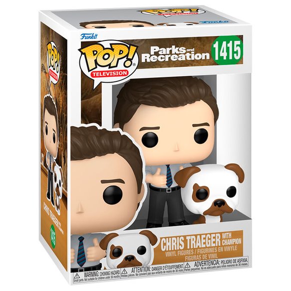 POP! TV: Chris Traeger with Champion (Parks and Recreation)