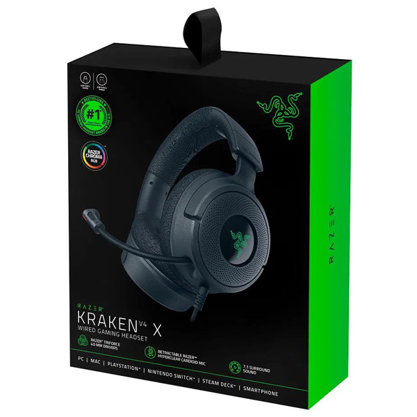 Razer Kraken V4 X, čierna