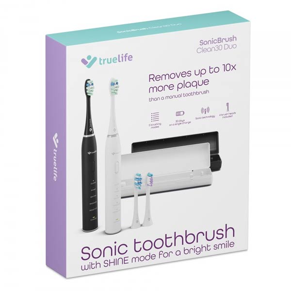 TrueLife SonicBrush Clean30 Duo sonické zubné kefky