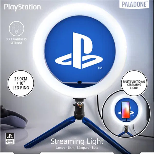 PlayStation lampa na streamovanie s držiakom na telefón