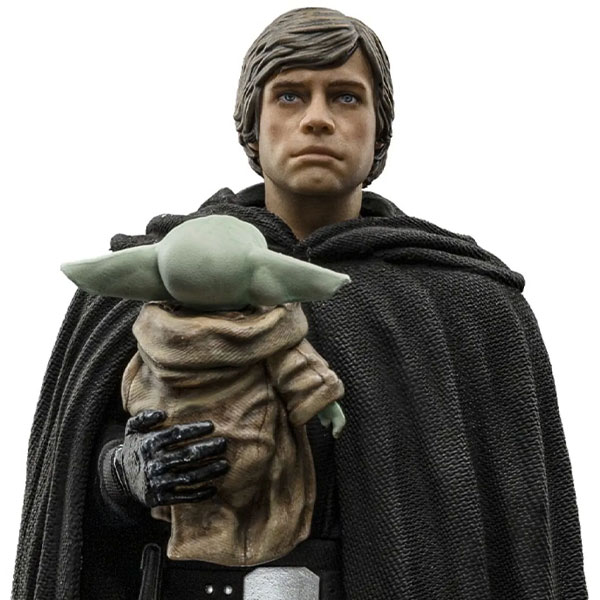 Soška Luke Skywalker and Grogu The Mandalorian Art Scale 1/10 (Star Wars)