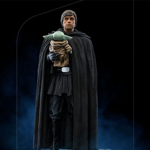 Soška Luke Skywalker and Grogu The Mandalorian Art Scale 1/10 (Star Wars)