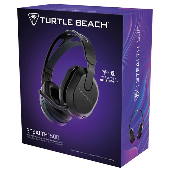 Turtle Beach vezeték nélküli játékos fülhallgató STEALTH 500, PC, PS5/ PS4, Nintendo Switch, Bluetooth, fekete