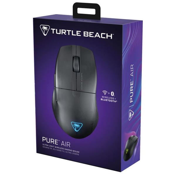 Turtle Beach Pure Air vezeték nélküli játékos egér, 26.000 DPI, 2,4 GHz, fekete